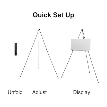 Staples Display Easel, 58", Black Metal - style: 1 Pack