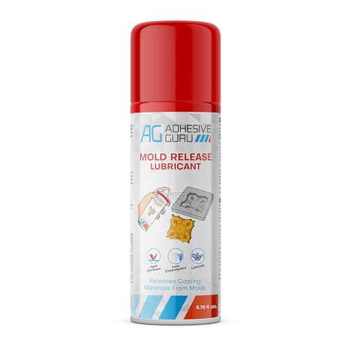 Adhesive Guru Silicone Mold Release Aerosol Spray (6.76 fl oz) Lubricant Agent for Epoxy Resin Molds (1 Pack)