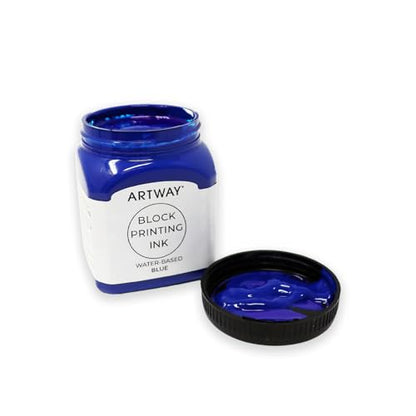 Artway Premium Block Printing Ink - 250ml - Blue - Ideal for Relief, Block and Lino Printmaking - color: Blue