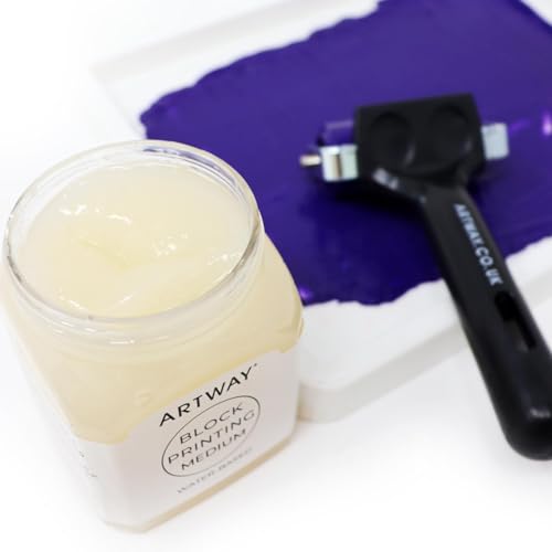 Artway Premium Block Printing Medium - 250ml - Ideal for Relief, Block and Lino Printmaking