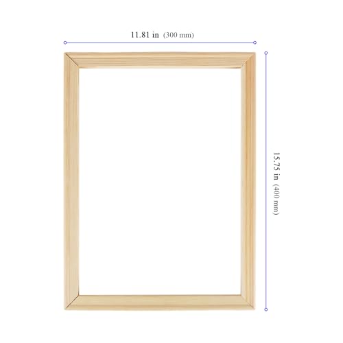 4 Pack 12x16 Inch DIY Wood Canvas Stretcher Bars, Removable Canvas Wood Frame Kits for Painting, Embroidery, Needlepoint Arts Craft