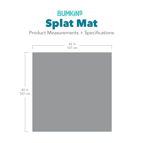 Bumkins Disney Baby Splat Mat for Under High Chair, Babies Toddlers Eating Mess Mat, Waterproof Reusable Cloth for Arts and Crafts, Play Mat for Kids, Fabric 42inx42in, 100 Years of Fun - color: D1 100 Happy Faces