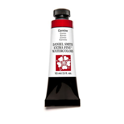 Daniel Smith Extra Fine Watercolor Paint, 15ml Tube, Carmine, 284600020, 0.5 Fl Oz (Pack of 1) - color: Carmine