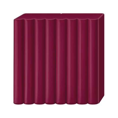 STAEDTLER Polymer Modelling Clay - FIMO Professional - Oven Bake Clay - Bordeaux, 57g - 1 Block, 8040-23 - color: Bordeaux
