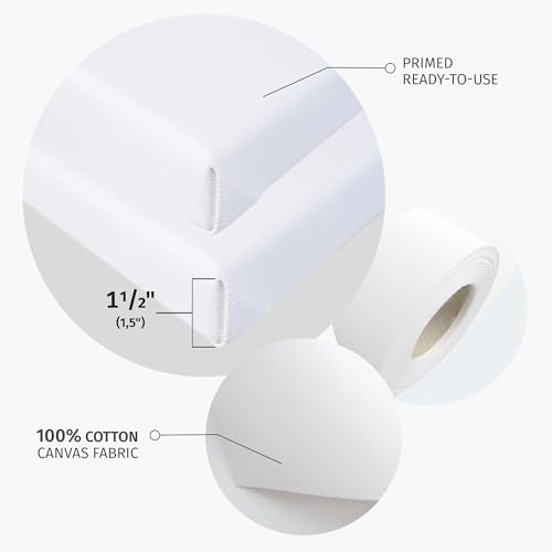 PIXY CANVAS Value Pack of 1 Stretched Canvas 8x16 inch, 1-1/2 (1.5) inch deep for Your Paintings/Artwrok/Wall Art/Wall Decor (Pack of 1 Canvas, 8 x 16 inch, Portrait) - size: 8 x 16 inch, style: Pack of 1
