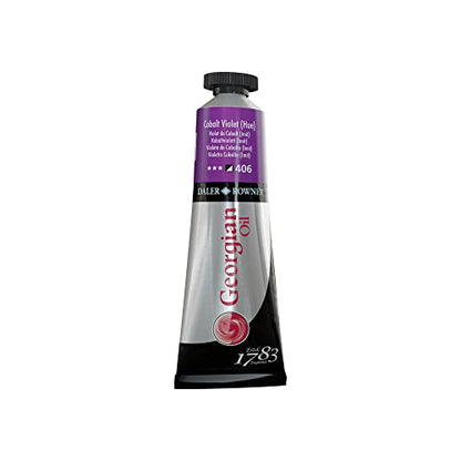 Daler Rowney Georgian Oil Paint Cobalt Violet Hue 38ml Tube - Art Paints for Canvas Paper and More - Oil Painting Supplies for Artists and Students - Artist Oil Paint for Any Skill Set