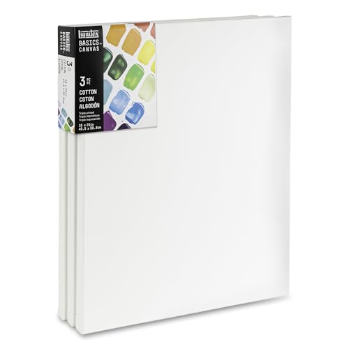 Liquitex BASICS Canvas, 3 pack, 16" x 20" - style: 16" x 20"