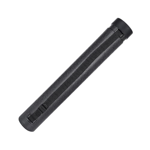 GOTOTOP Drawing Tube, PE Plastic Telescopic Poster Storage Tube 22.2 to 34.4in Flip Cover Document Carrier for Posters Maps Artwork Students Artists Studio Travel (Black) - color: Black