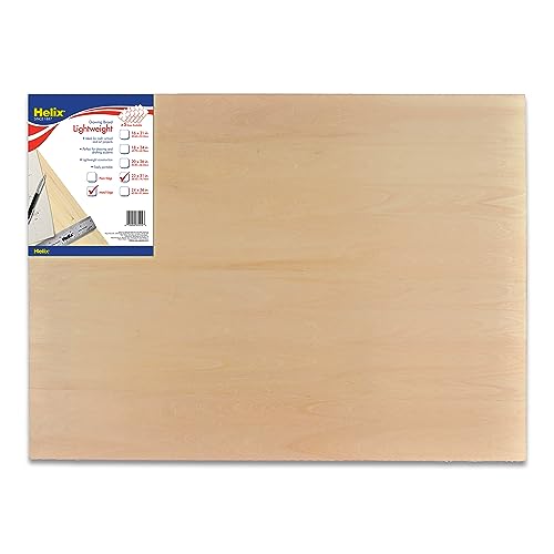 Maped - Helix Wooden Lightweight Drawing Board 23 x 31 Inch - Sketching Outdoors - Precision Metal Edge - Ensures Stability and Accuracy - Durable Basswood, Portable Design - size: 23” x 31”, style: Metal Edge