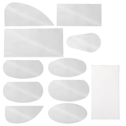 10pcs Stainless Steel Clay Scraper Set, Serrated & Smooth Pottery Ribs Ceramic Sculpting Crafts Tools Kit for Texturing Modeling Clay Sculpture Professional & Hobbyist Artists