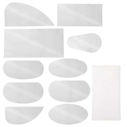 10pcs Stainless Steel Clay Scraper Set, Serrated & Smooth Pottery Ribs Ceramic Sculpting Crafts Tools Kit for Texturing Modeling Clay Sculpture Professional & Hobbyist Artists