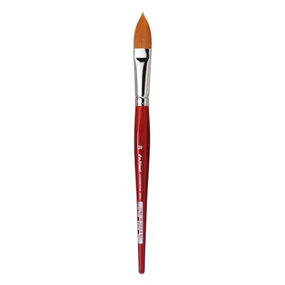 da Vinci Watercolor Series 5584 CosmoTop Spin Paint Brush, Pointed Oval Synthetic with Red Handle, Size 20 - size: Size 20, style: Pointed Oval