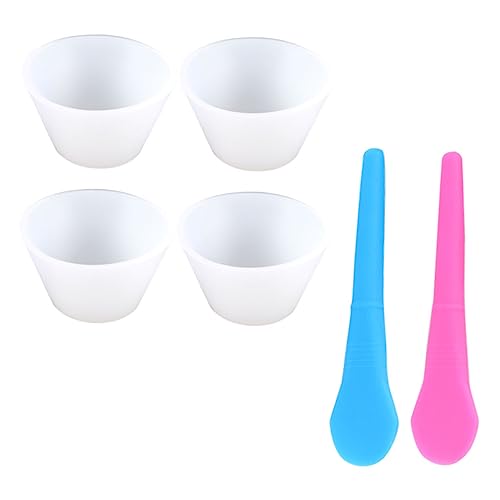 OSALADI 1Set DIY Epoxy Mixing Cups Silicone Mixing Cups Silicone Stir Sticks for Crafting Paint and Glue Projects Reusable Easy to Clean for Batch Mixing