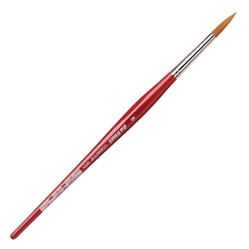 da Vinci Watercolor Series 5580 Size 8 Round - CosmoTop Spin Multi-Diameter Synthetic - Holds More Water Than Any Other Synthetic - Made in Germany - size: Size 8, style: Round