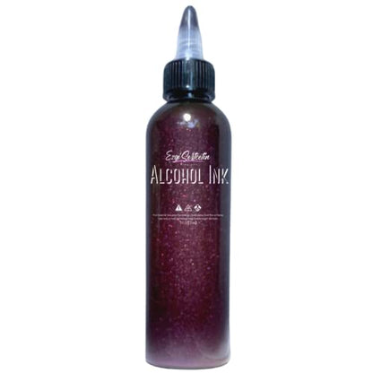 Premium Alcohol Ink|Metallic or Glitter Vibrant|High Saturated Unique Colors|4oz|for Tumblers,Coasters,Resin Dye,Alcohol Ink Paper,Yupo,Resin Petri Dish|by Ezgi Sertcetin (Metallic Burgundy) - color: Metallic Burgundy