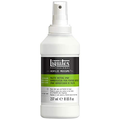 Liquitex Professional Fluid Medium, Palette Wetting Spray, 237ml (8-oz) Bottle - color: Palette Wetting Spray, size: 8 Fl Oz (Pack of 1), style: 8-oz