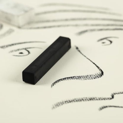 Soho Urban Artist Compressed Charcoal - Drawing Charcoal for Artists, Students, Blending, Live Figure Drawing, & More! - [Midnight Black - 120 Pack] - size: 120 Pack