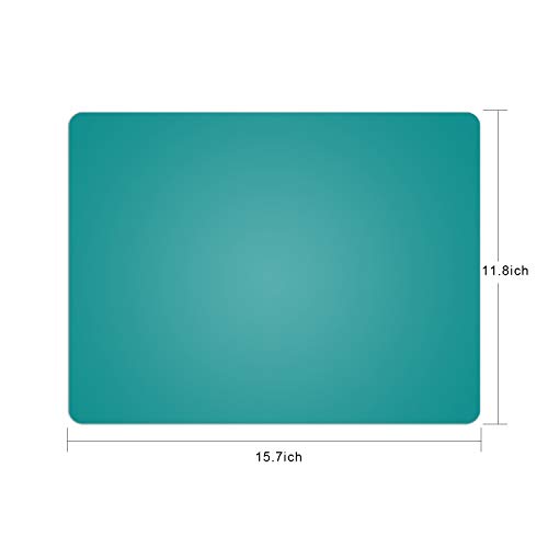Silicone Placemats, Food-Grade Non-Slip Waterproof, Dining, Stain Resistant, Countertop Protector, Kitchen Counter Mat, Heat Resistant, Baking mat Dishwasher Safe (15.7x11.8Inch-4pack, Green) - color: Green, size: 15.7x11.8Inch-4pack