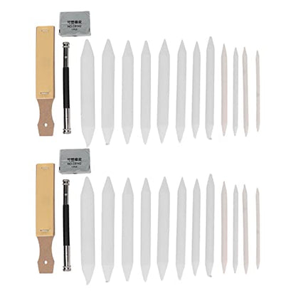 2 Sets Blending Stumps and Tortillions Set, Blending Stumps Tortillions Paper Art Blenders for Student Artist Charcoal Sketch Drawing Tools Drawing Art Kneaded Eraser for Student