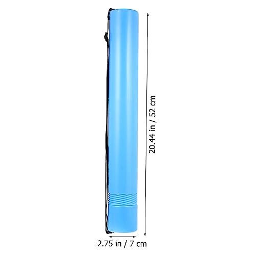 TEHAUX 2pcs Extendable Plastic Telescopic Poster Tube Design for Blueprints and Artworks with Strap Storage for Artists and Planners
