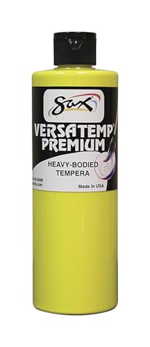 Sax Versatemp Premium Heavy-Bodied Tempera Paint, Yellow, 1 Pint