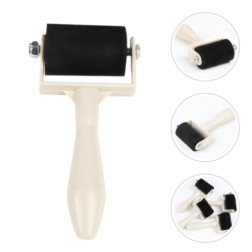 QUMIIRITY Rubber Roller for Art 10pcs Ink Applicator Oil Painting Roller Printmaking Tool for Crafting and Gel Printing