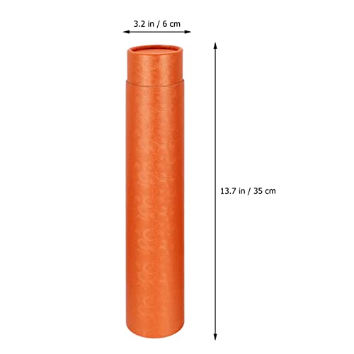 ULTNICE Pull-out Poster Tube Cardboard Tubes Staples Mailing Case Jumbo Kraft Tubes Fishing Rod Case Shipping Tubes Paint Containers Drawings Storage Case Specialty Paper To Stretch Crafts
