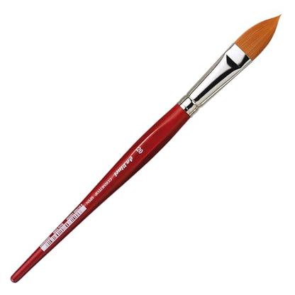 da Vinci Watercolor Series 5584 CosmoTop Spin Paint Brush, Pointed Oval Synthetic with Red Handle, Size 20 - size: Size 20, style: Pointed Oval