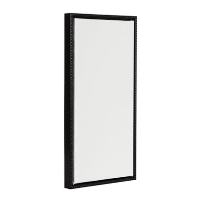 Kate and Laurel Sylvie Blank Framed Canvas Wall Art; 14x26.5 Black Beaded; Modern Empty Canvas for Paint-Your-Own Art; Ready to Paint Premium Canvas Already Framed - color: Sylvie Beaded Black