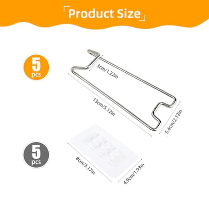 5 Pcs Picture Frame Stand with Self Adhesive Backing,Adjustable Metal Picture Holder Easel for 5.9-10.2 Inch Photo Frames,Tabletop Frame Support Stand for Pictures,Artwork Display,Silver,5.12"×2.12" - size: 5PCS Silver 5.12×2.12 Inch