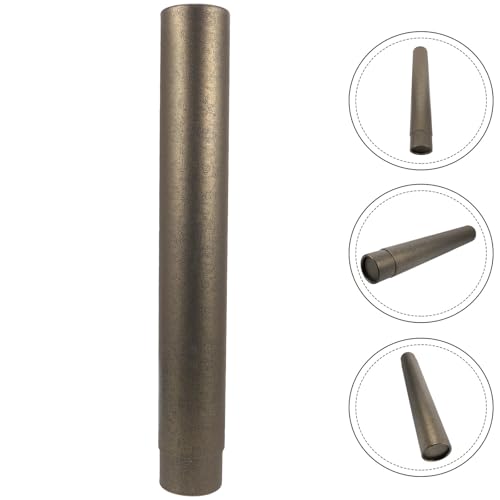 TEHAUX Extendable Black Gold Poster Holder Tube Telescoping Art Carrying Case for Artwork Storage Document Protection and Scroll Transport for Students and Designers