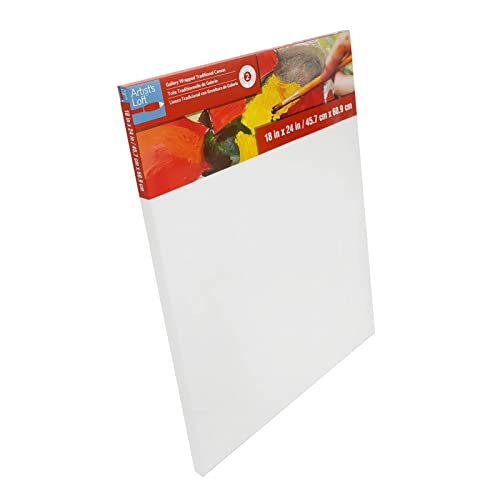Artist's Loft Level 2 Gallery Wrapped Traditional Canvas, 12 Pack - size: 18 x 24