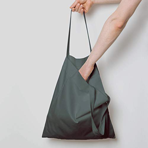 NPBAG 15 Pack 15'' X 16'' Grey Cotton Tote Bags, Lightweight Blank Bulk Cloth bags with 1pc of PTFE Teflon Sheet - color: Grey, size: Medium
