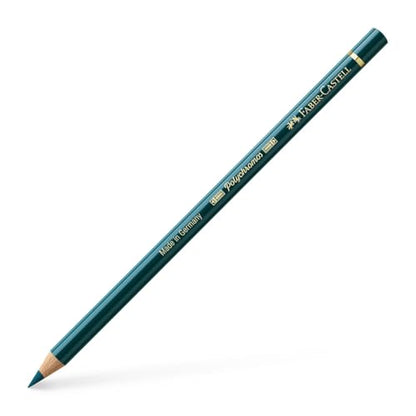 Faber-Castell Polychromos Artists' Single Pencil - Colour 158 Deep Cobalt Green - color: Deep Cobalt Green