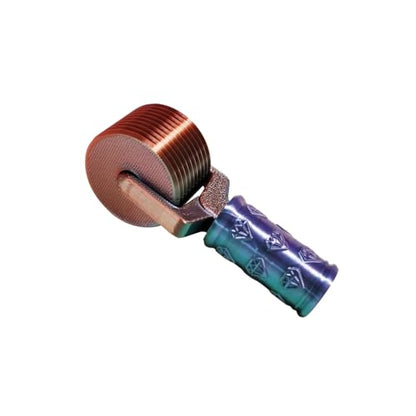 Jzzuau Diamond Art Roller, Easy-Grip Hand Roller & Press Tool for Diamond Art, Rhinestone Bead Straightening and Smooth Pressing for Craft Projects - color: Copper Purple Green