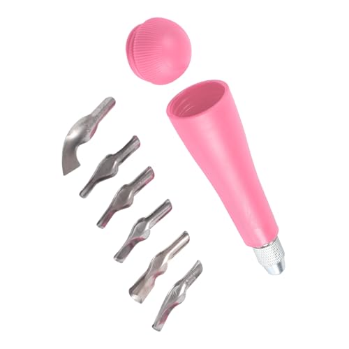 Heavy Duty Professional Woodcut Engraving Tool Set With Multiple Blade Size For Artists And Printmakers Detailed Carving - color: Light Color