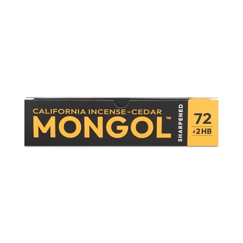 Mongol Classic Incense Cedar #2 Pencil - 72-Pack - Pre-sharpened, European Graphite Core, US Grown Cedar, Smudge Free Eraser – Nontoxic PMA Certified - size: 1 Count (Pack of 72)