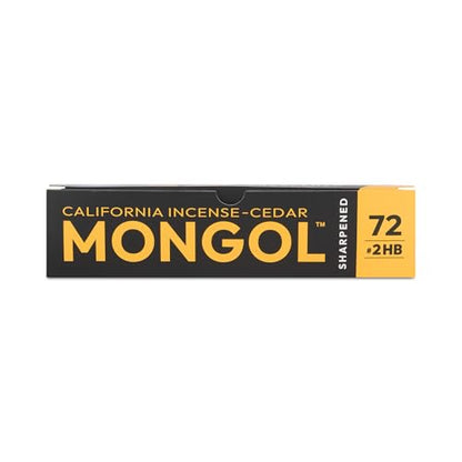 Mongol Classic Incense Cedar #2 Pencil - 72-Pack - Pre-sharpened, European Graphite Core, US Grown Cedar, Smudge Free Eraser – Nontoxic PMA Certified - size: 1 Count (Pack of 72)