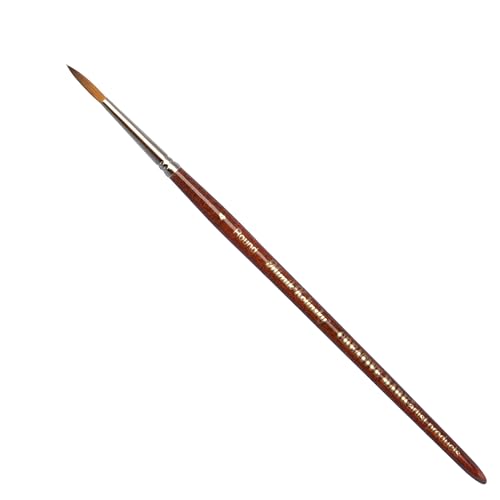Creative Mark Mimik Kolinsky Watercolor Brush - # 4 Round - Short Handle Synthetic Paint Brush - Handmade in Germany - Synthetic Sable Paint Brushes for Professional Artists - Animal-Friendly - size: 4