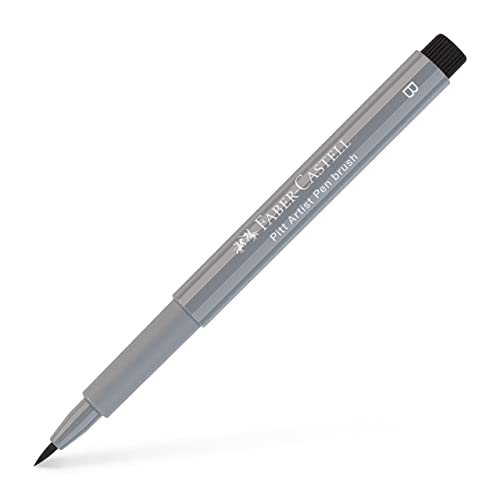 Faber-Castell PITT Artist Brush Pen Brush Tipped - Cold Grey III (232) - color: Cold Grey III, size: 1 Count (Pack of 1)