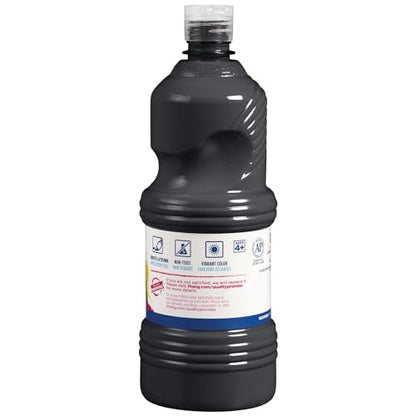 Prang Ready-to-Use Tempera Paint, Black, 32 Oz., 1 Count - color: Black