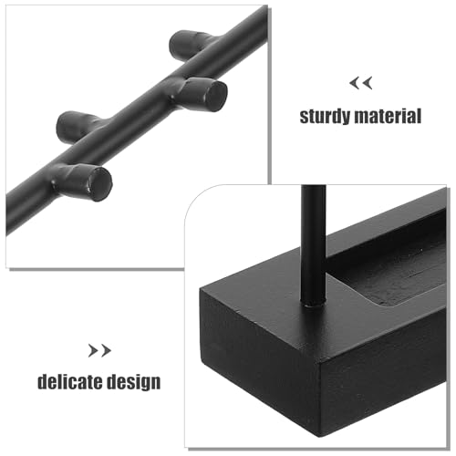 COHEALI Chinese Calligraphy Brush Holder Stand Iron Ink Brush Rack Storage Rack for Calligraphy Artists and Students