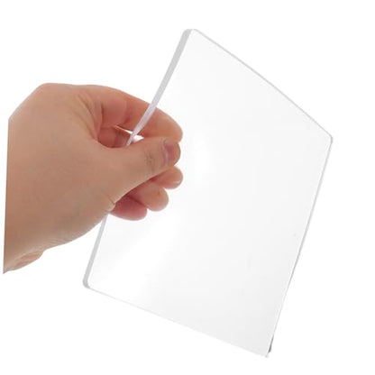 WRITWAA 4pcs Gel Printing Plates Gel Press Monoprinting Kit Reusable 8mm Thick 152x152mm for Scrapbooking Card Making and Artistic Printmaking Supplies