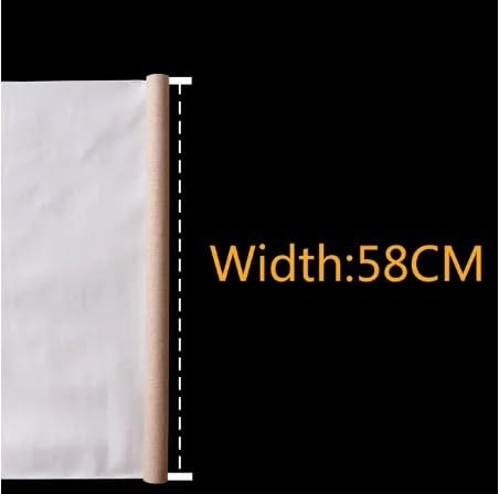 Cotton Canvas Roll, Linen Blend Primed Canvas Roll for Acrylic Oil Painting 1M Length Widths 28-88cm(Width 58cm 1M Length) - color: Width 58cm 1M length