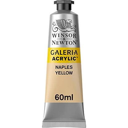 Winsor & Newton Galeria Acrylic Color, 60ml (2-oz) Tube, Naples Yellow - color: Naples Yellow, style: 2-oz Tube