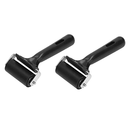Rubber Brayer Roller, Premium Rubber Construction with Non Slip Plastic Handle, for Printmaking Painting Printing Stamping Wallpaper Scrapbooking