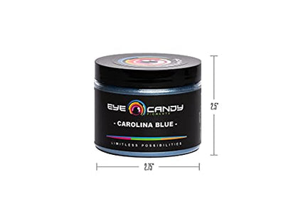 Eye Candy Pigments Premium Blue Mica Powder - Carolina Blue (50gr) - for Epoxy, Resin, Soap, Paint, Woodworking, Acrylic Pouring, Bath Bombs, Fishing Lures - DIY Arts and Crafts Additive - color: Carolina Blue