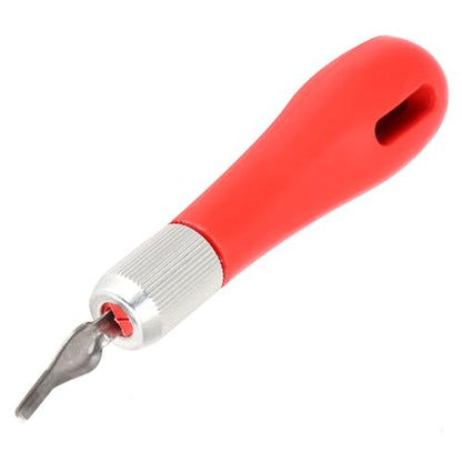 Aramox Wood Block Carving Knife, Plastic Stainless Steel with 12 Precision Blades for Detailed Woodcarving and Stamp Making, Ideal for Artists and Hobbyists