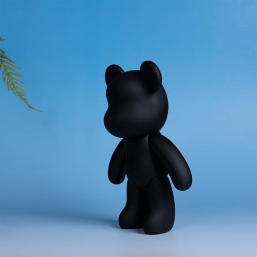 Fluid Bear 9 inch Black Mold Figure for Drip Pour Bear Painting and Home Decoration