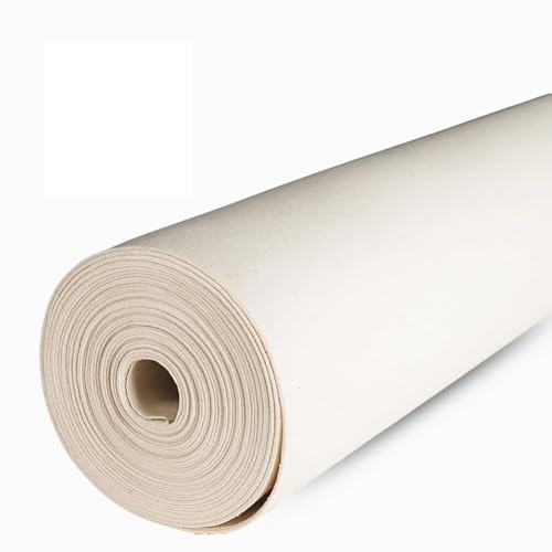 Natural Cotton Canvas 15 Oz (#10 Duck), 60 Width X 50 Yard Length roll Fabric for Artist Canvas, Aprons, Tote Bags and Teepees - size: Duck #10-60" -50